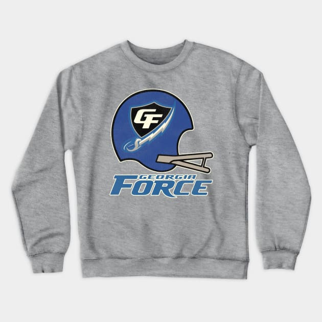 Defunct Georgia Force Football Team Crewneck Sweatshirt by Defunctland